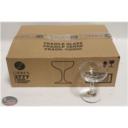 CASE (DOZEN) NEW LIBBEY 4.5 OZ CHAMPAGNE GLASSES