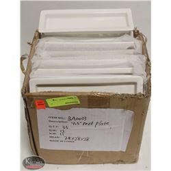 CASE OF APPROX 33 NEW DECORATIVE APPETIZER SERVERS