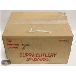 CASE OF APPROX. 1000 CLEAR SOUP SPOONS