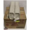 Image 1 : CASE OF 1000 WHITE POTATO CHIP TRAYS