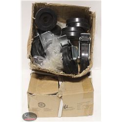 2 CASES OF NEW EFI 5" HD STORAGE RACK CASTORS