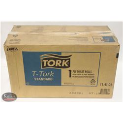 CASE OF TORK 1 PLY TOILET ROLLS