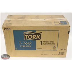 CASE OF TORK 1 PLY TOILET ROLLS