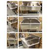 Image 1 : FEATURED LOTS: NEW STAINLESS STEEL COMMERCIAL SINKS