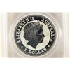 Image 2 : 2008-P AUSTRALIA KOOKABURRA 1 OZ SILVER DOLLAR