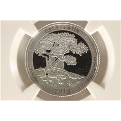 2013-S SILVER GREAT BASIN QUARTER NGC PF69 ULTRA