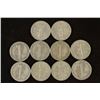 Image 2 : 10 ASSORTED 1940'S MERCURY DIMES