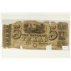 Image 1 : THE REPUBLIC OF TEXAS $5 OBSOLETE BANK NOTE