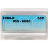 Image 3 : 1963-D FRANKLIN HALF DOLLAR ICG AU50