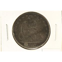 1857-O SEATED LIBERTY HALF DOLLAR