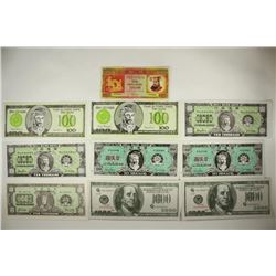 10 PIECES OF CHINESE HELL BANK NOTES CRISP UNC