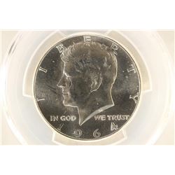 1964 90% SILVER KENNEDY HALF DOLLAR PCGS MS65