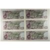 Image 2 : 6 BANK OF KOREA 1000 WON CRISP UNC BILLS