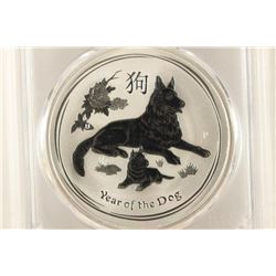 2018-P AUSTRALIA YEAR OF THE DOG SILVER DOLLAR