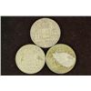 Image 1 : 3-1947 AUSTRALIA SILVER FLORINS EACH IS