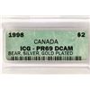 Image 3 : 1998 CANADA BEAR, SILVER, GOLD PLATED $2 ICG PR69