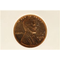 1959-D/D/D FS-022.5 RPM-1 LINCOLN CENT MS64RED