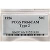 Image 3 : 1956 TYPE 2 FRANKLIN HALF DOLLAR PCGS PR66 CAM