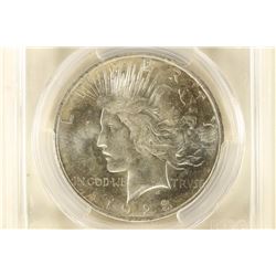 1923 PEACE SILVER DOLLAR PCGS MS62