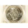 Image 1 : 1923 PEACE SILVER DOLLAR PCGS MS62