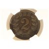Image 2 : 1889 NORWAY 2 ORE NGC VERY FINE 30 BN
