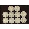 Image 1 : 10 ASSORTED 1920'S-1940'S MERCURY DIMES
