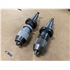 Image 1 : (2) CAT40 Keyless Drill Chucks