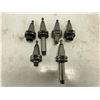 Image 2 : Lot of (6) BT40 Misc Collet Chucks, Missing Nuts