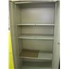 Image 2 : METAL CABINET SHELF UNIT, TAN COLORED