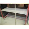 Image 2 : METAL FRAMED TABLE ON CASTERS - 50" x 25"