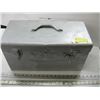 Image 2 : GREY METAL TOOL BOX WITH ASST. TOOLS