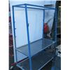 Image 1 : BLUE METAL 2 TIER RACK ON CASTERS