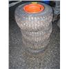 Image 1 : 4 TURF TIRES ON RIMS. SIZE 18X8.5