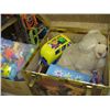Image 2 : TOY BOX WITH TOYS & A BOX WITH ASST. TOYS