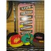 Image 1 : METAL SIGN & 4 HATS