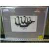 Image 1 : FRAMED PRINT "CANADA GEESE" BY MUSGITOK, INUIT ART