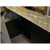 Image 2 : MATCHING 4 DOOR MARBLE LIKE TOPPED SIDEBOARD