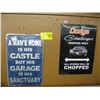 Image 1 : 2 METAL SIGNS