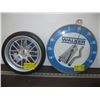 Image 1 : TIRE CLOCK & A WALKER MUFFLER THERMOMETER