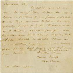 Martin Van Buren Autograph Letter Signed