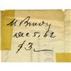 Image 2 : Mathew Brady 1862 Document Signed "M Brady"