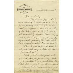 Phineas T. Barnum Writes to his Partner Bailey