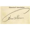 Image 2 : Thomas Edison Signed Menu