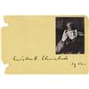 Image 1 : Winston Churchill Signature on Album Page