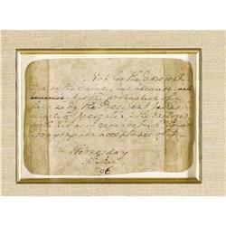 George Washington Presidential Letter