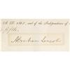 Image 2 : Abraham Lincoln Document Signed