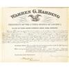 Image 1 : Warren G. Harding Document Signed