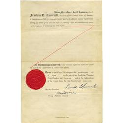 Franklin D. Roosevelt Signed Pardon Prohibition