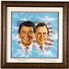 Image 1 : Ronald Reagan and George Bush painting signed