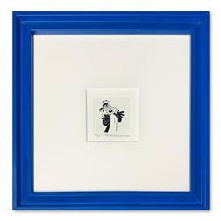 "Pepe le Pew" Framed Limited Edition Etching with Hand-Tinted Color and Numbered